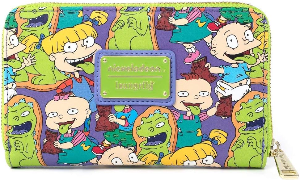 Loungefly x Nickelodeon Rugrats Reptar Bar Allover Print Zip Around Wallet