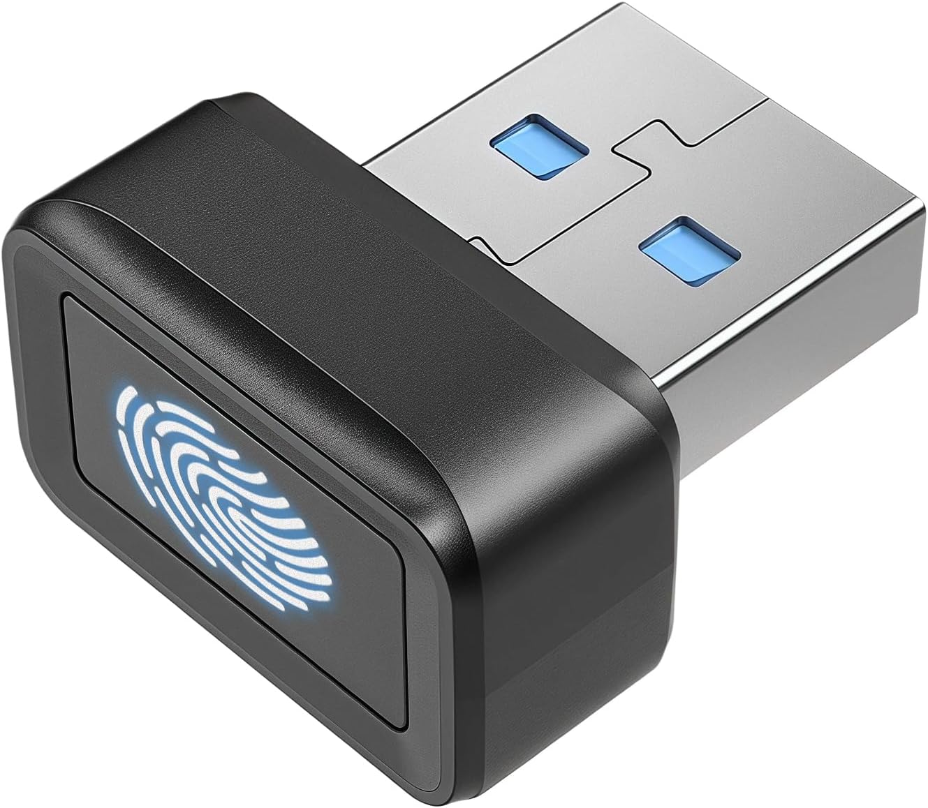 USB Fingerprint Reader, Mini PC Dongle for Windows Hello, 360-Degree Touch, Speedy Authentication, Biometric Access, Portable USB Login Device for Windows 10/11