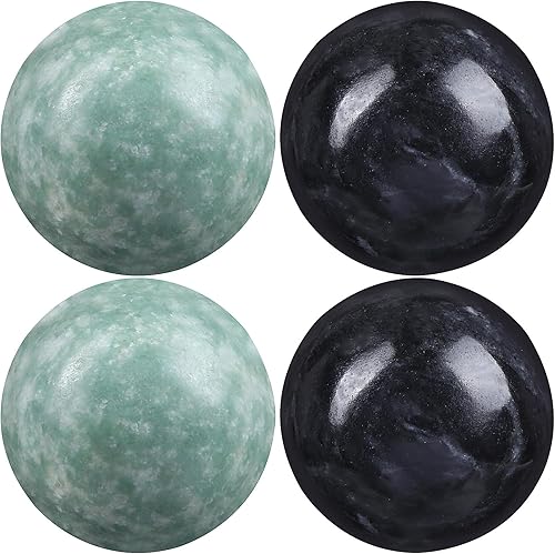 Miniatura 9 de GLEAVI Masaje de espalda, 2 juegos de bolas de canicas, pelotas chinas para aliviar el estrés, ejercicio de mano, bolas de mano, relajar los dedos,