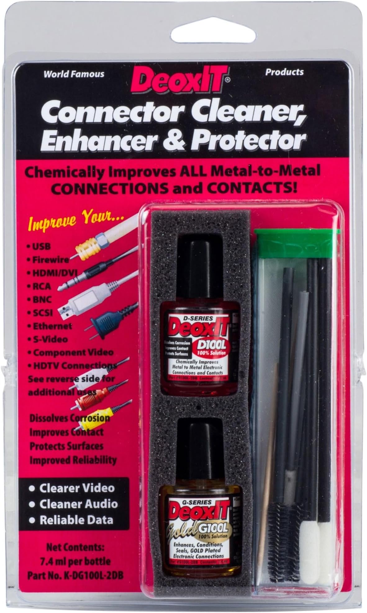 DeoxIT® Gold Audio/Video/Data Connector Cleaner, Enhancer & Protector Kit