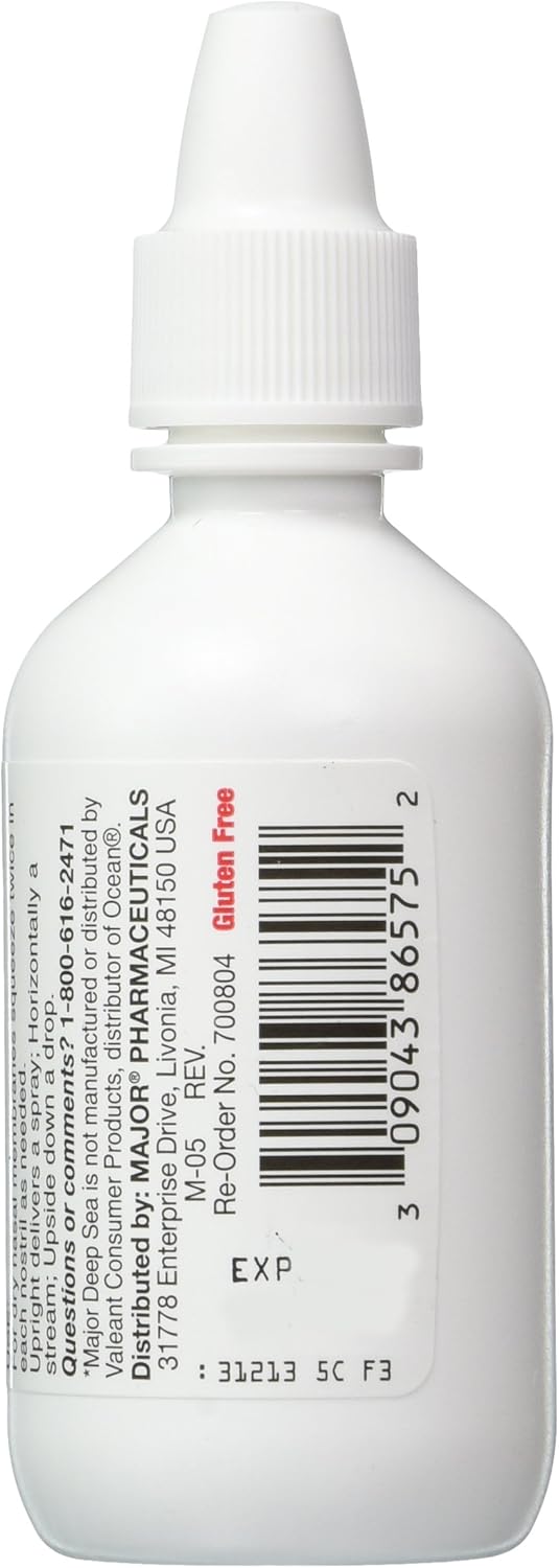 Deep Sea Saline Nasal Spray Generic for Ocean Nasal Moisturizing Spray 1.5 oz per Bottle Pack of 12 Bottles : Health & Household