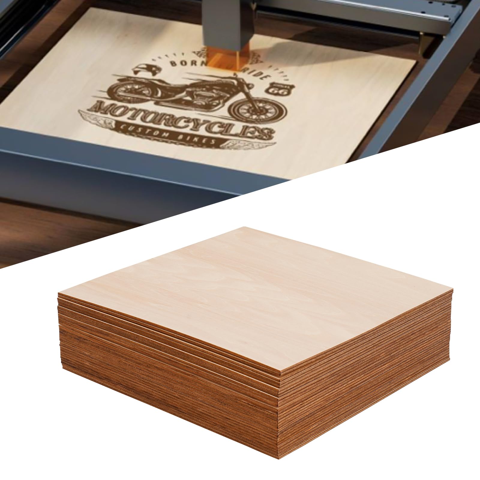 30 sztuk płyt ze sklejki, 300 x 300 x 3 mm, drewno lipowe, do majsterkowania, do projektów laserowych, rzemiosła, modeli, malarstwa, grawerowanych obrazów