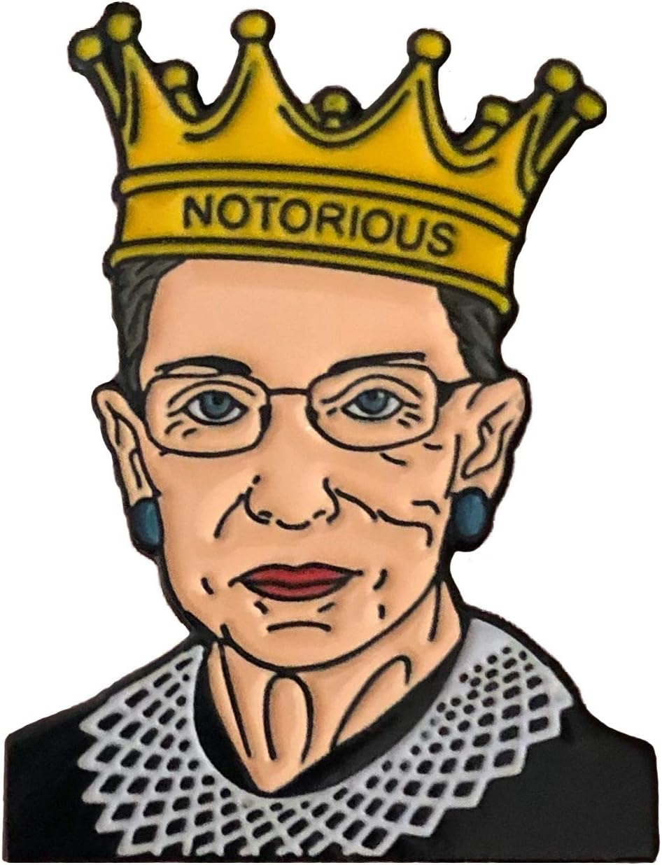 Balanced Co. Ruth Bader Ginsburg Enamel Pin Notorious RBG Pin