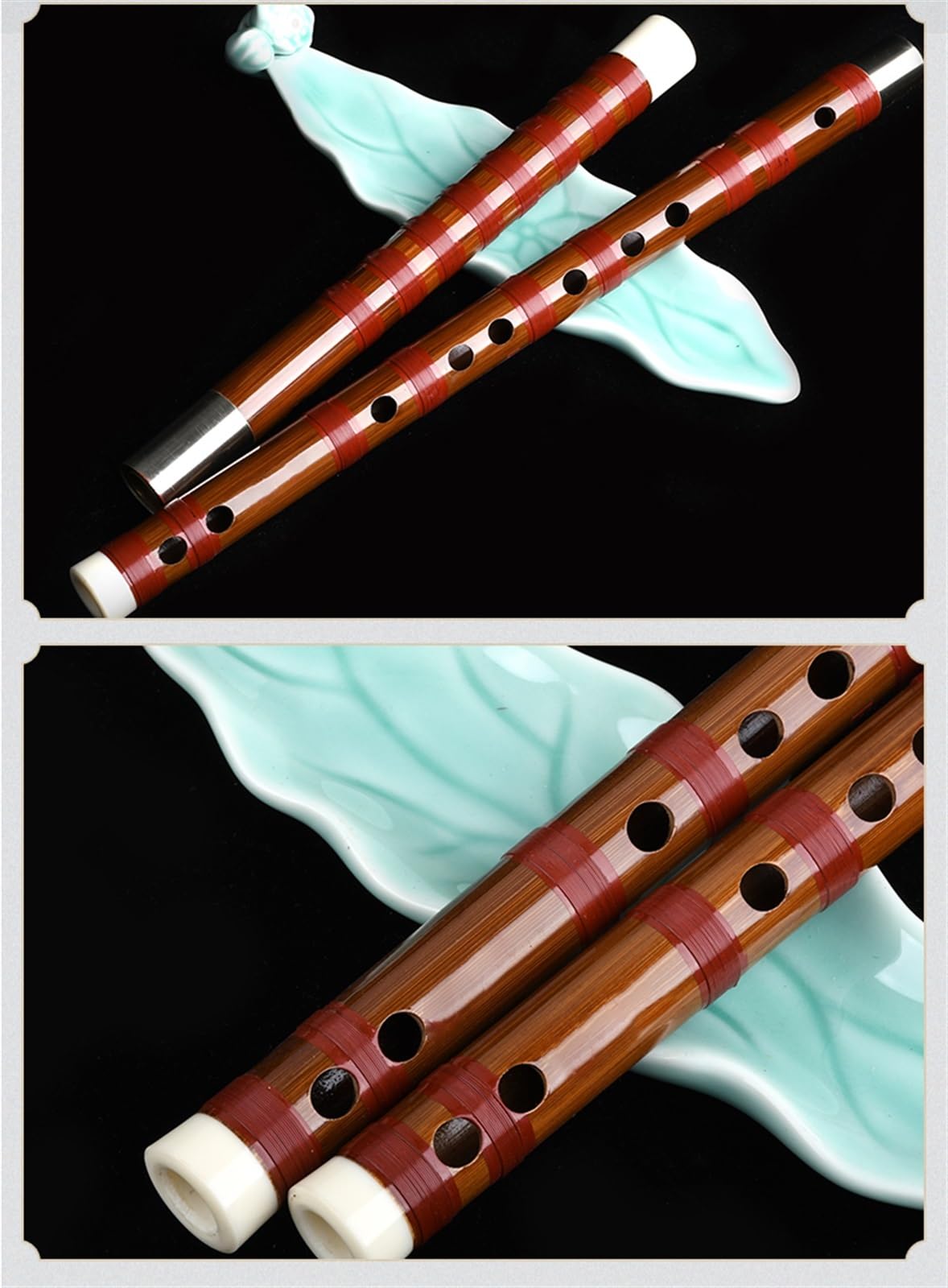 flûte de bambou Instrument Flûte De Bambou Professionnelle Jouant De La Flûte Pour Débutants Et Adultes Deux Sections En La Majeur Et Sol Majeur (Color : A major)