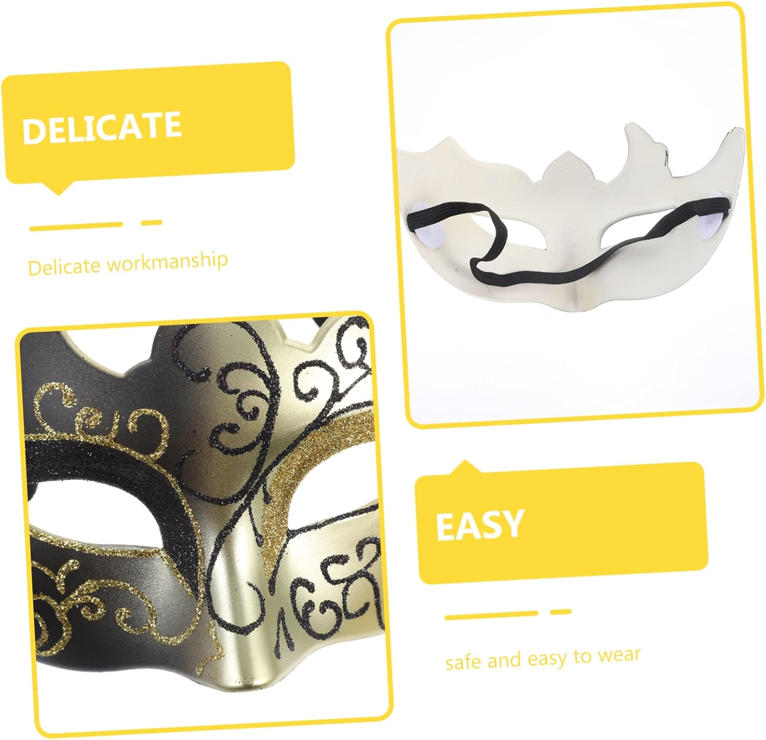 BESTYASH Half Face Flame Mask Costumes Decorative Masks for Women Face Masks Skincare New Year Party Masks Dance