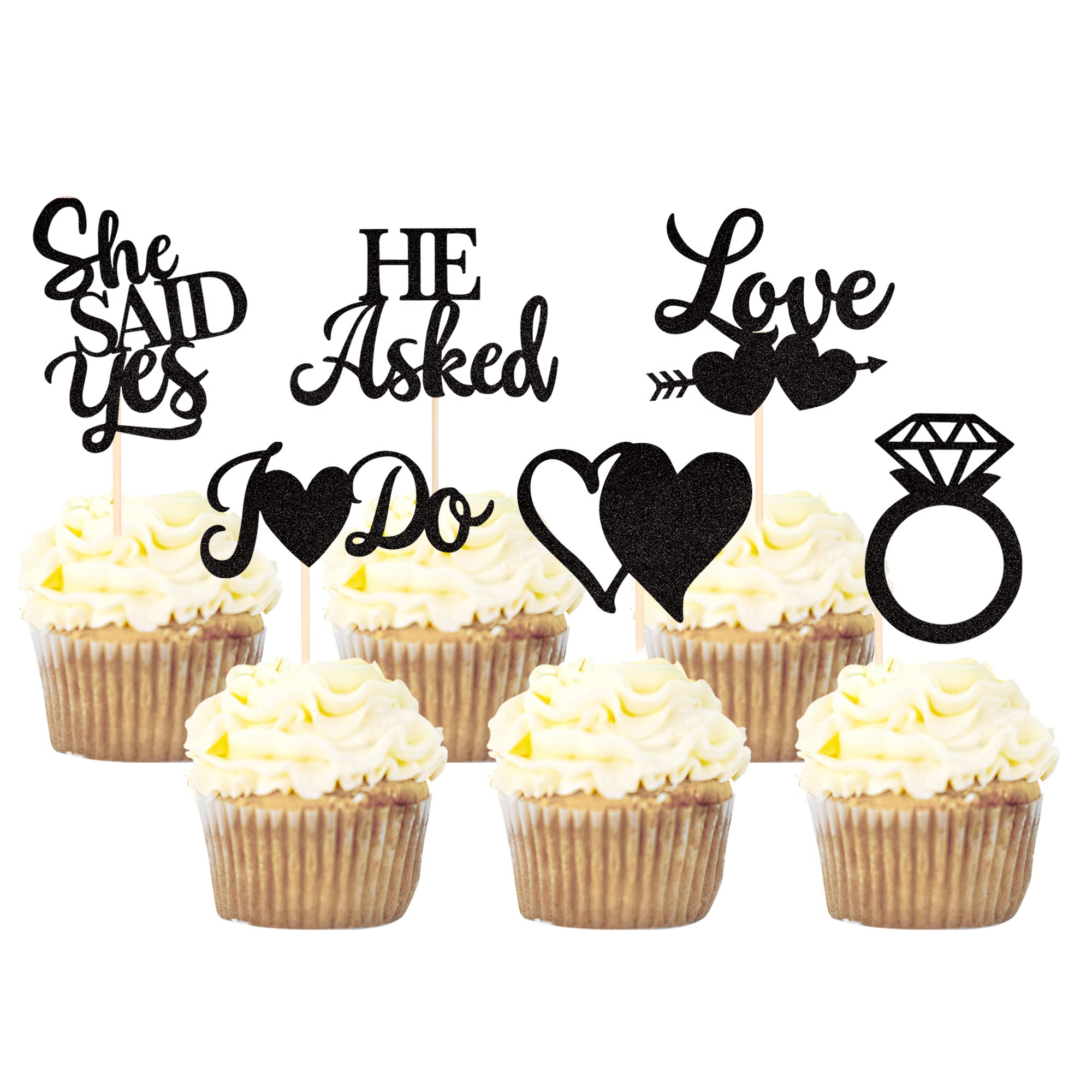 Engagement Party Cupcake Toppers