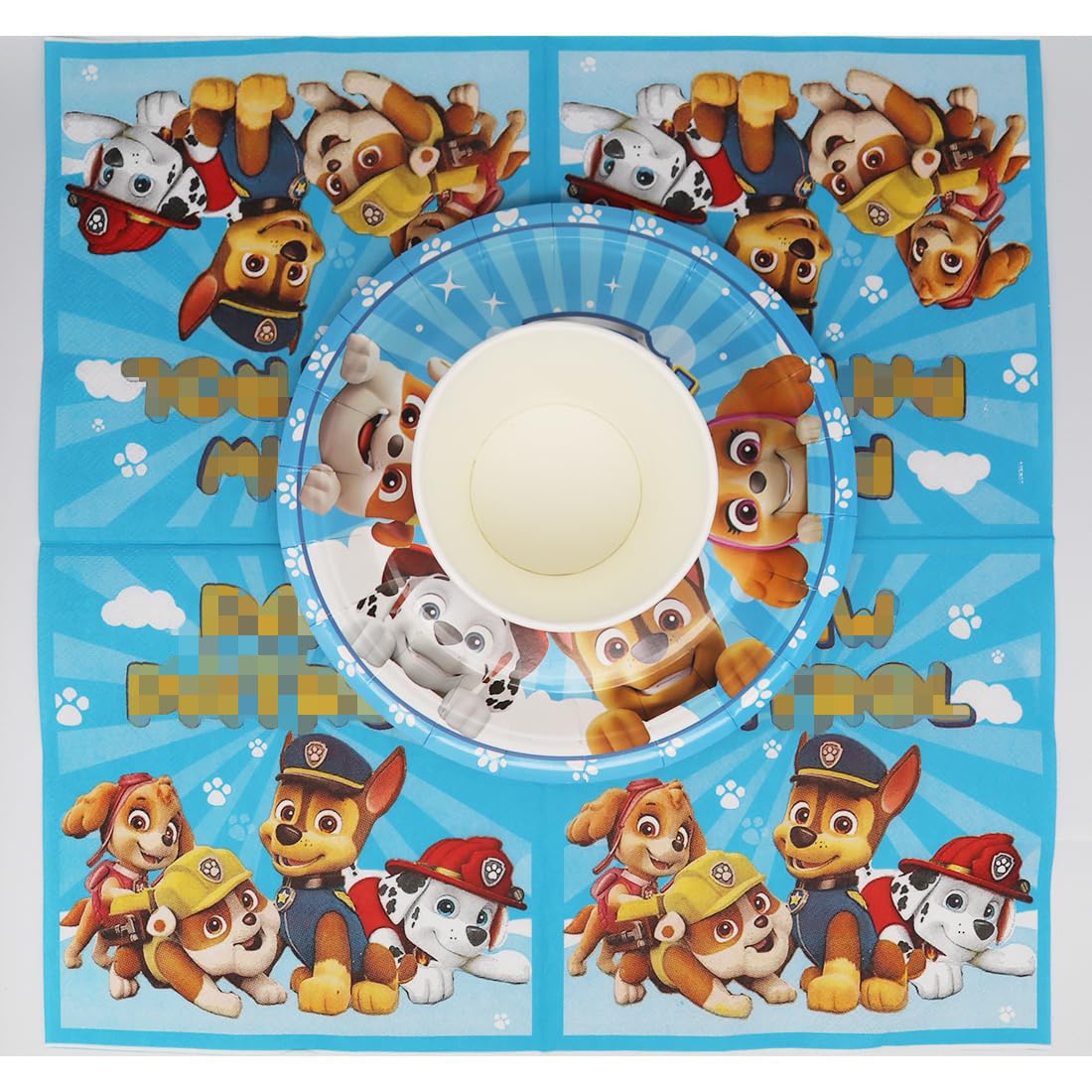 Doyomtoy Set De Table Pour La Fête De L'ours,60 Pièces Ours En Peluche Thème Party Vaisselle Tasses Serviettes De Table Nappe Adapté à La Décoration De Fête D'anniversaire D'enfants,Douche De Bébé