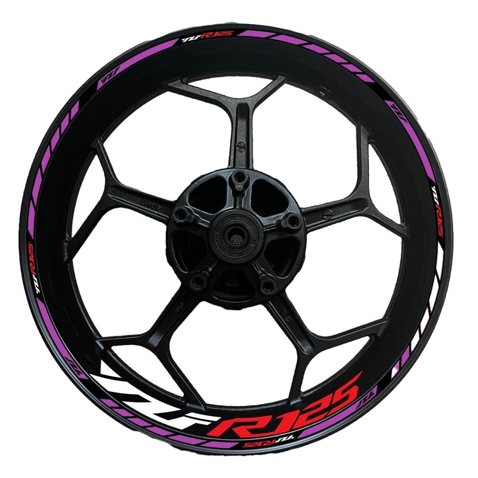 Applique for for YZF R125 for YZFR125 Motorcycle Wheel Hub Decals Decorative Stickers Reflective Stickers(29)
