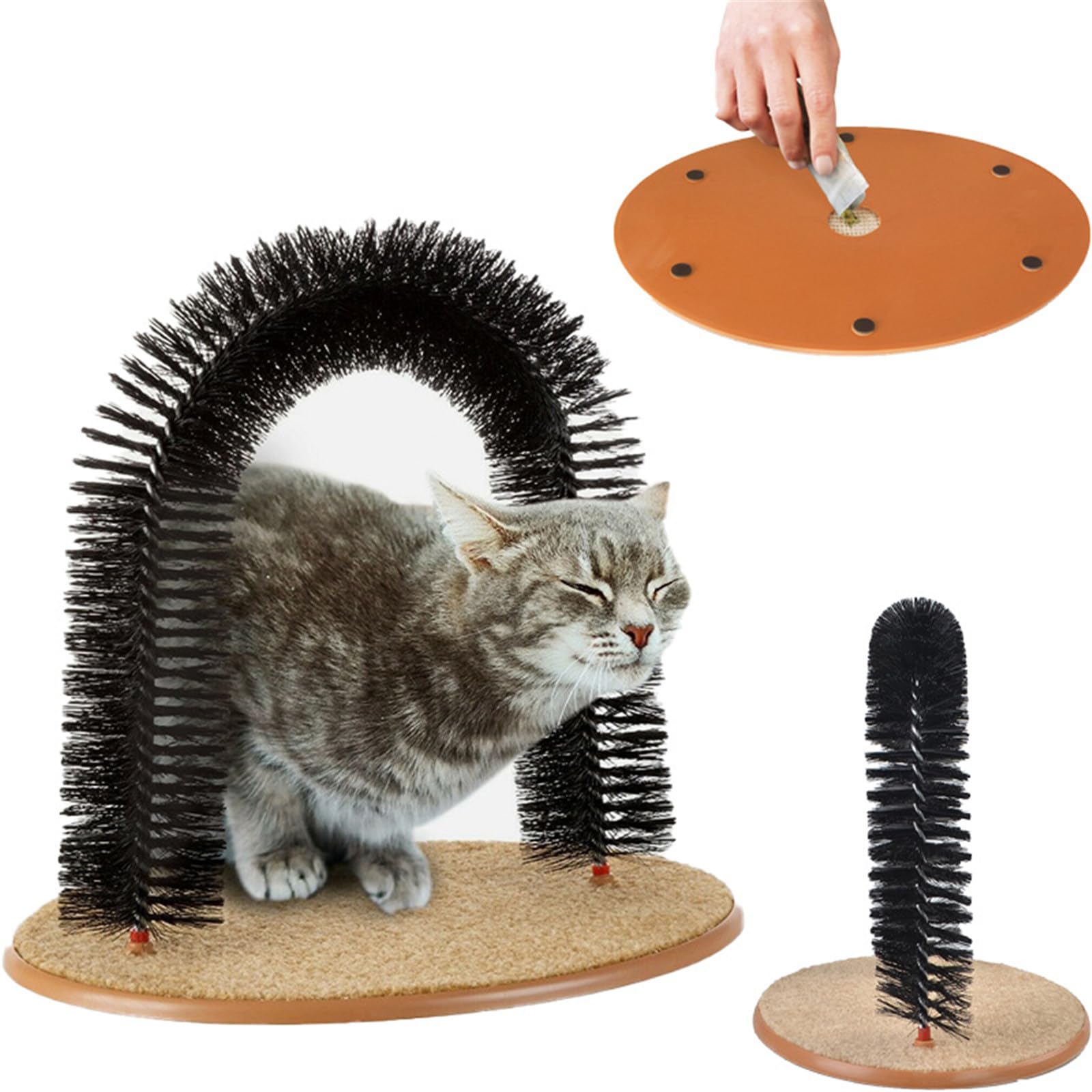 Kratzbrett für Katzen mit Bürste, Unterhaltungsspielzeug