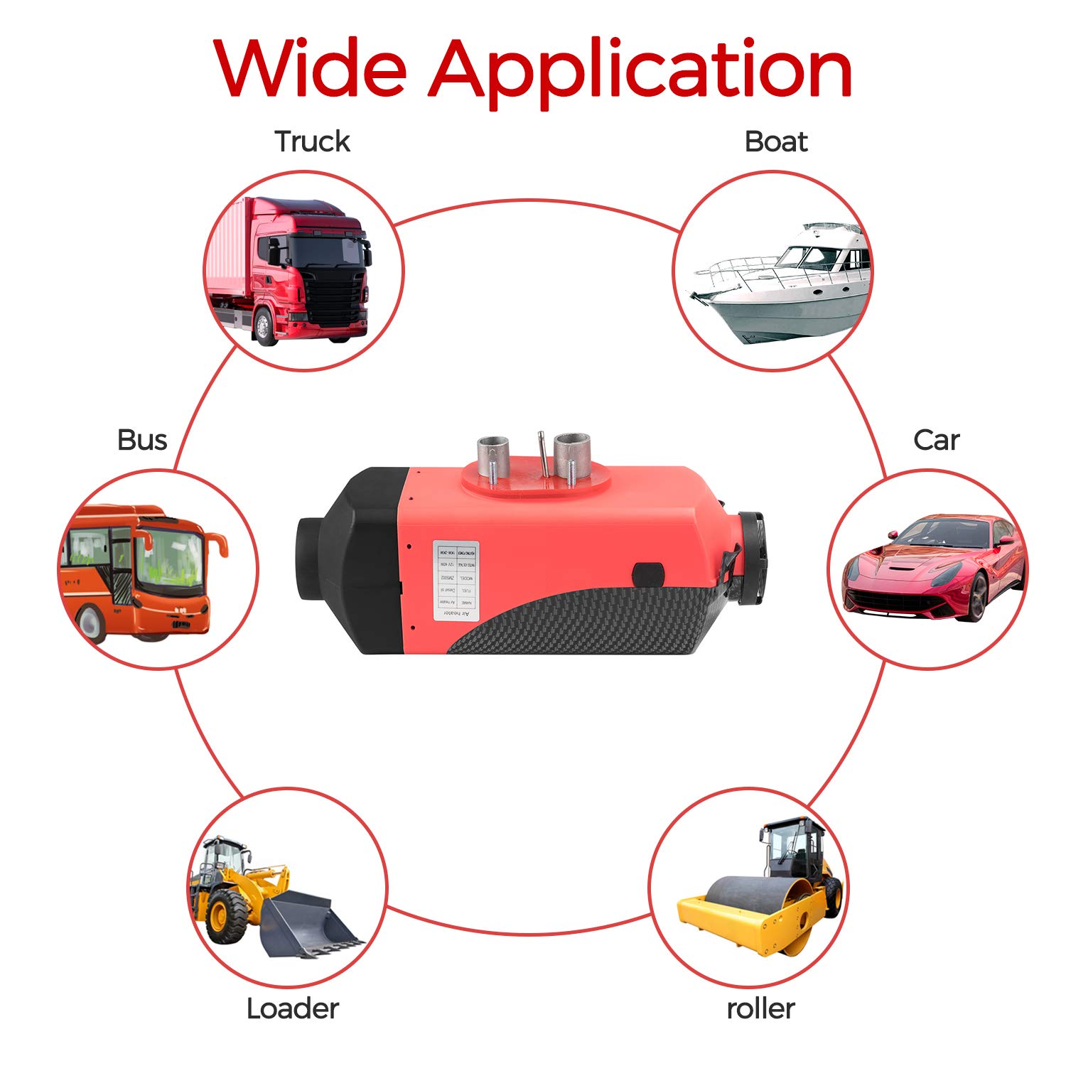 Chauffage Stationnement Diesel 2KW Avec Télécommande LCD - Chauffage Voiture Camion Bateau 12V