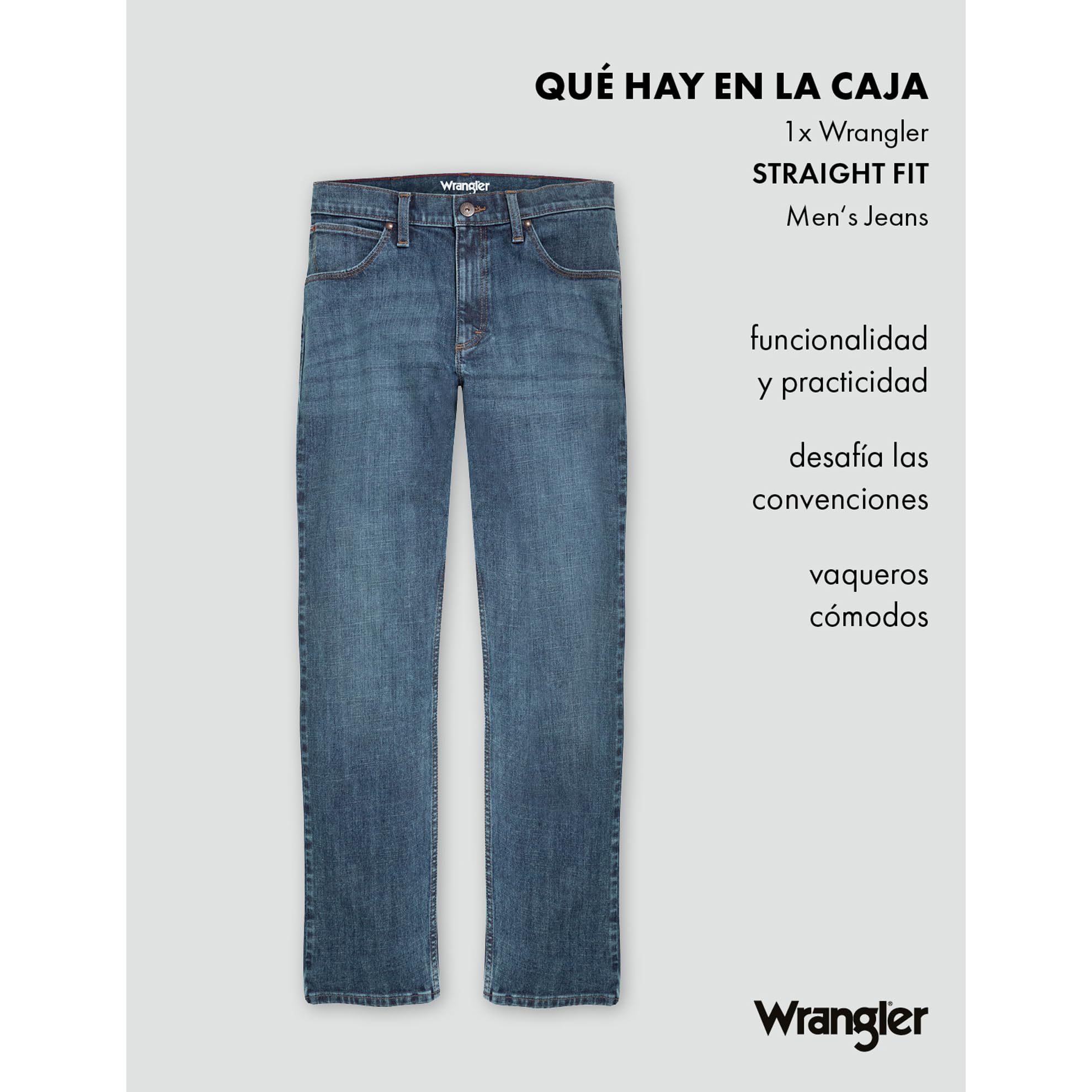Wrangler Red Kabel Straight, Pantalones para Hombre