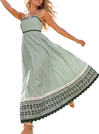 Women's Flowy A-Line Maxi Dress