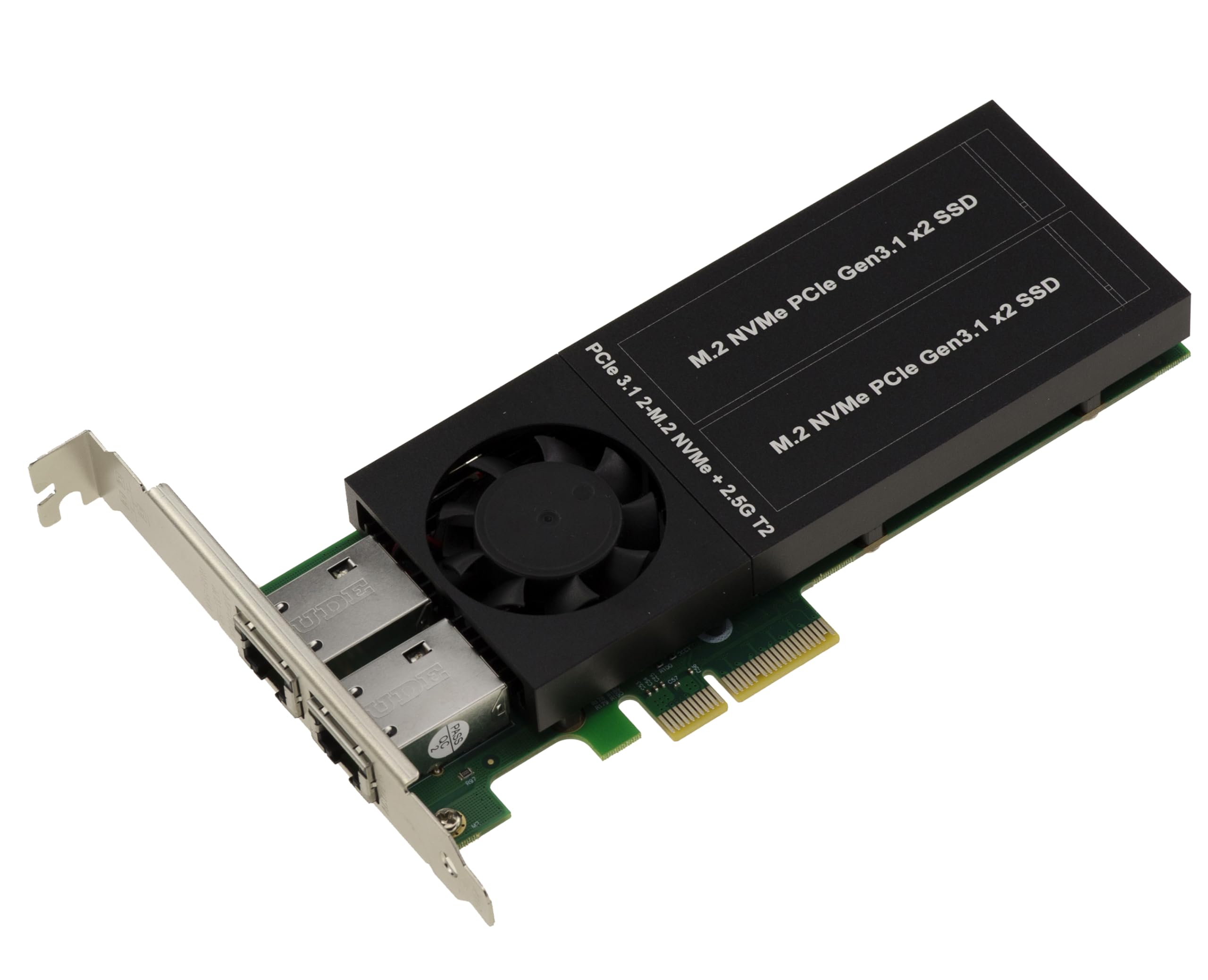 KALEA-INFORMATIQUE Carte PCIe 2 Ports RJ45 2.5G + 2 Ports NVMe Intel I226