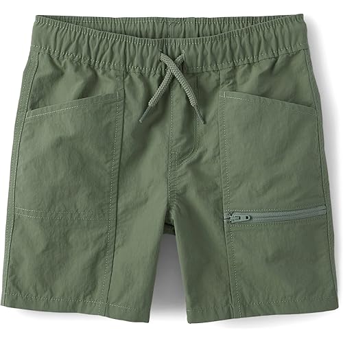 The Children's Place Boys' Quick Dry Pull on Cargo Shorts 5.5"