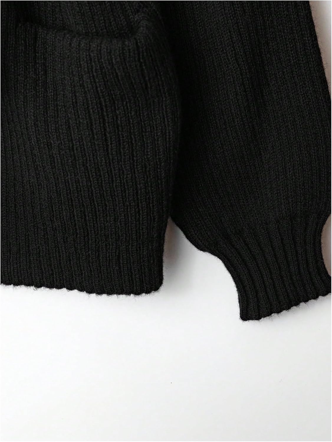 Verdusa Women's Old Money Ribbed Knit Cardigan Long Sleeve Asymmetrical Belted Sweaters - Image 5