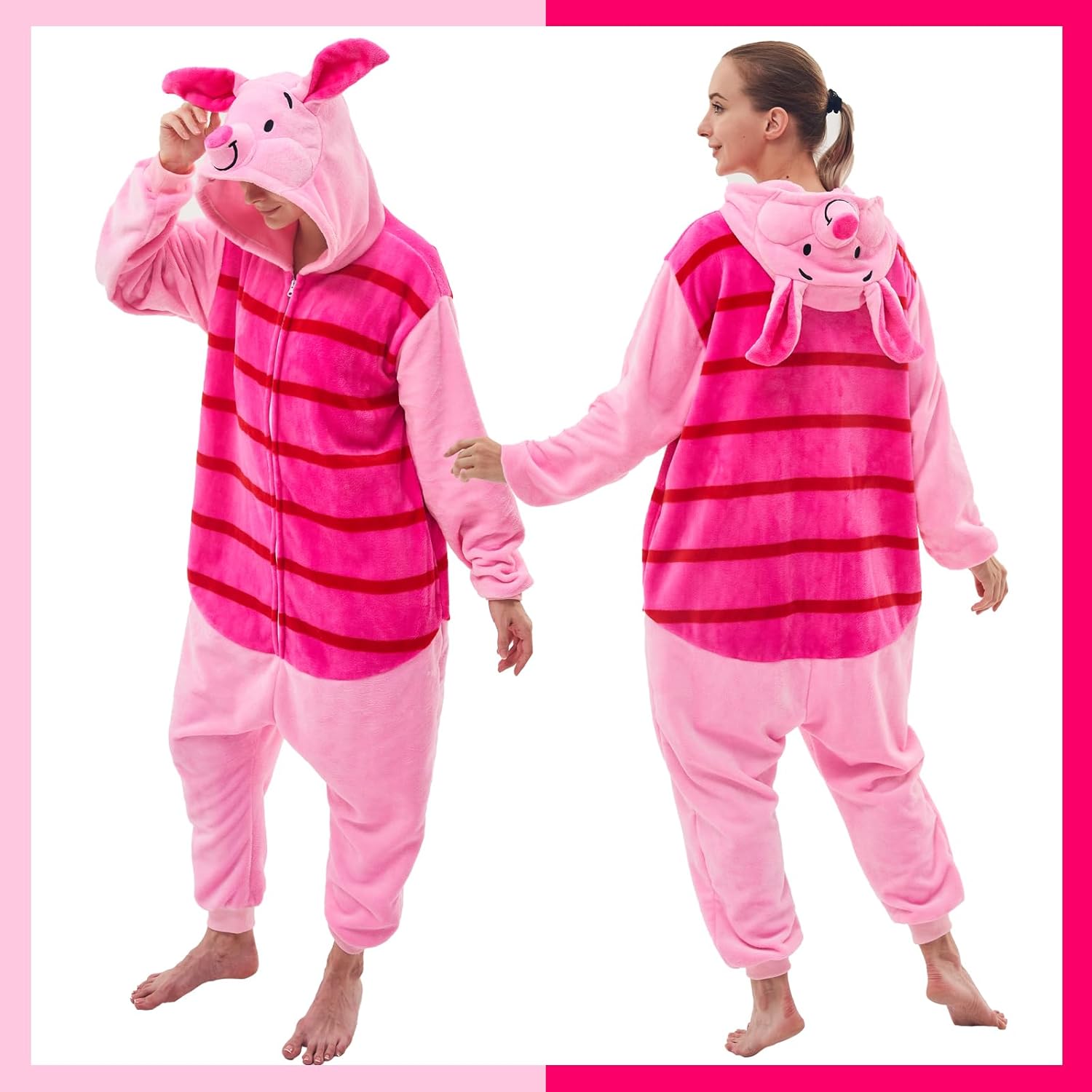 GONAAP Unisex Adult Onesie Pajamas Animal One Piece Costume Cosplay Sleepwear - Image 4