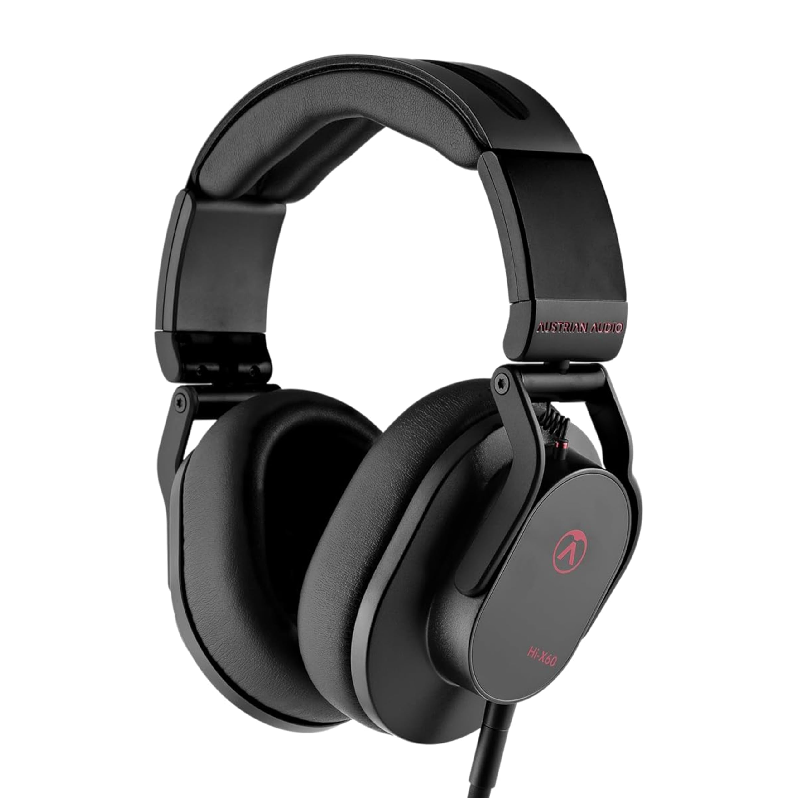Austrian Audio Hi-X60 Kopfhörer, ohrumschließende Headphones (hoher Komfort durch spezielle Memory-Foam Ohrpolster, für Mixing, Mastering und Recording geeignet, 3,5 mm Klinkenanschluss), Schwarz