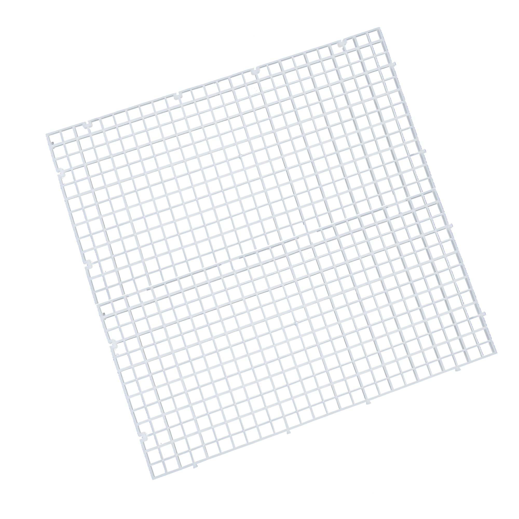 ALEGI Aquarium Plastic Grid Divider Tray Egg Crate,Grid Isolate Board Divider Fish Tank Bottom Black Filter Tray (2 Pcs L)