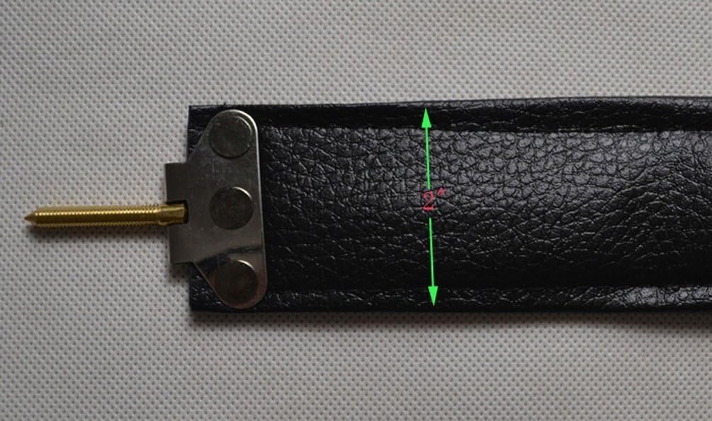 Leather Bass Strap for Accordion Black