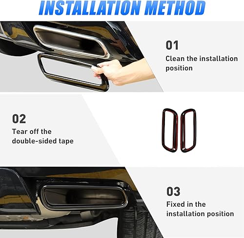 Miniatura 7 de Accesorios exteriores de acero inoxidable, silenciador de escape, cubierta de tubería de escape para Land Rover Range Rover Sport L461 2023-2024