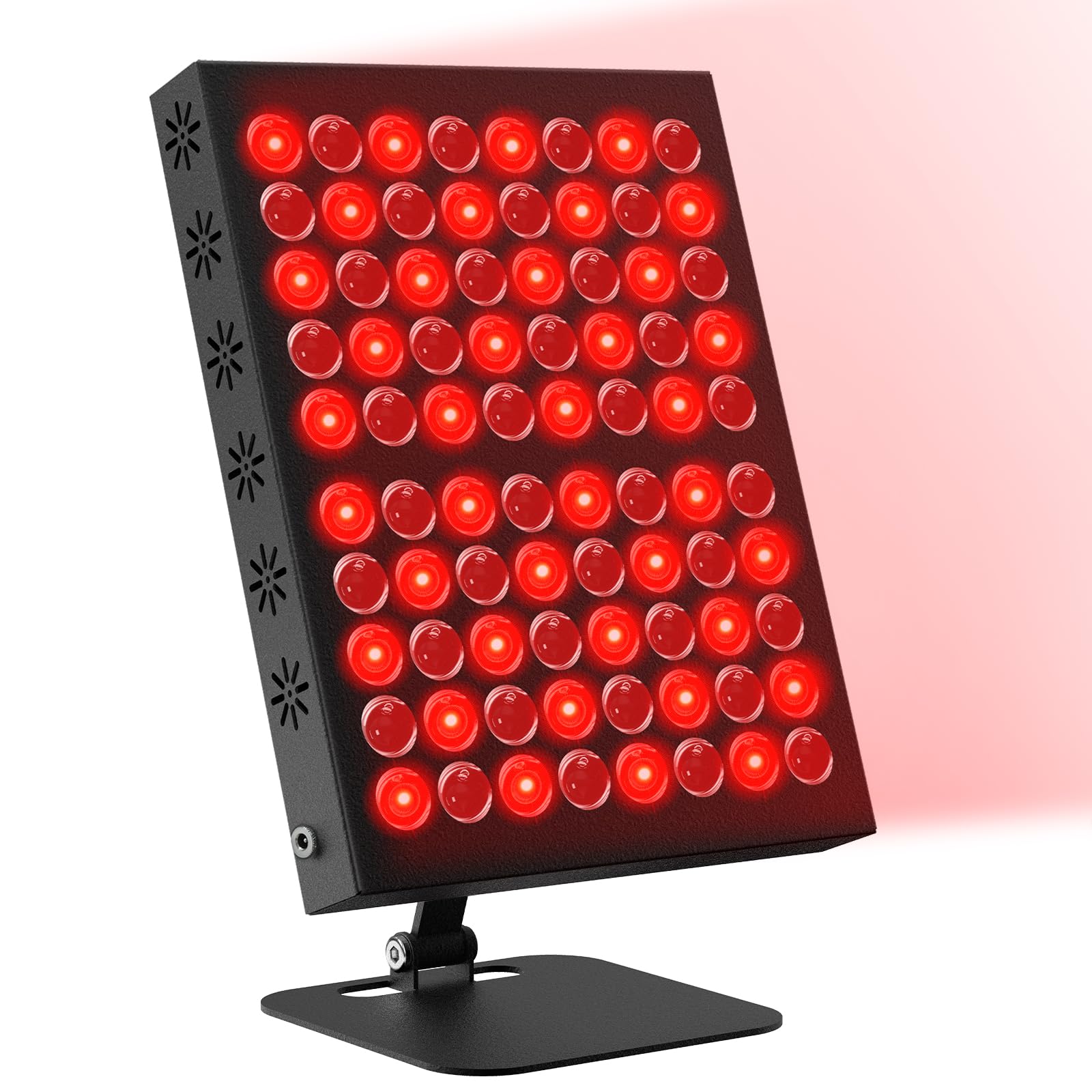 Lámpara de luz roja, Trayvespace 80 LED, 62 W, lámpara infrarroja, 660 nm y 850 nm con temporizador, ajuste de brillo, luz roja infrarroja para el hogar, uso en la oficina