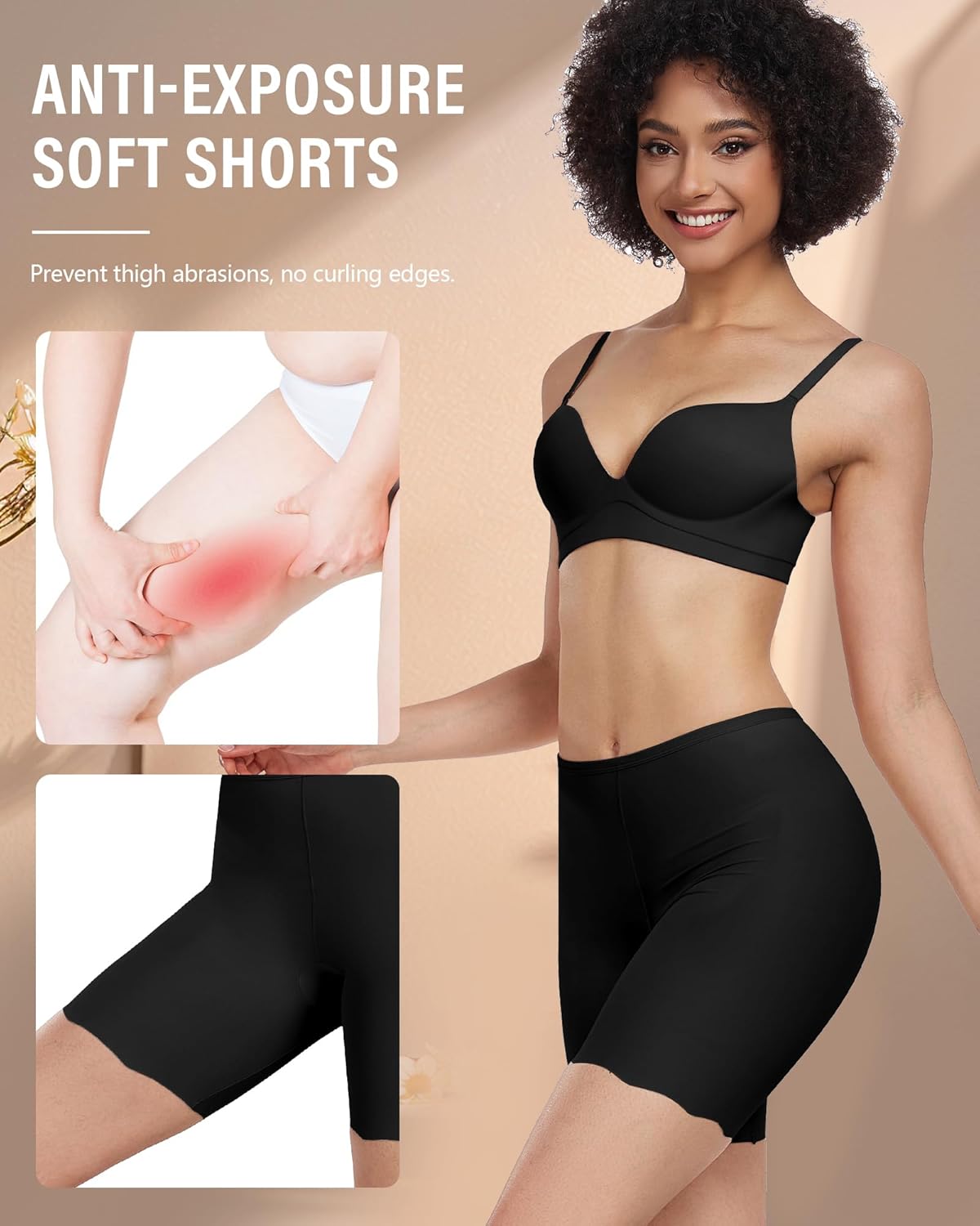 Smooth Loose Fitting Anti Chafing Shorts for Under Dresses Women Slip Shorts Seamless Boyshorts Panties - Image 3