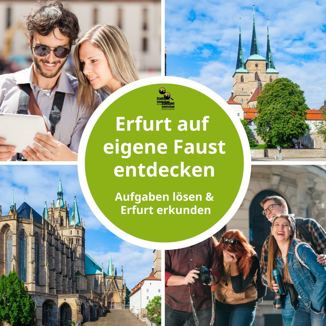 Stadtspiel Schnitzeljagd Erfurt Altstadt - Entdeckertour | Stadtrallye für Touristen & Einheimische