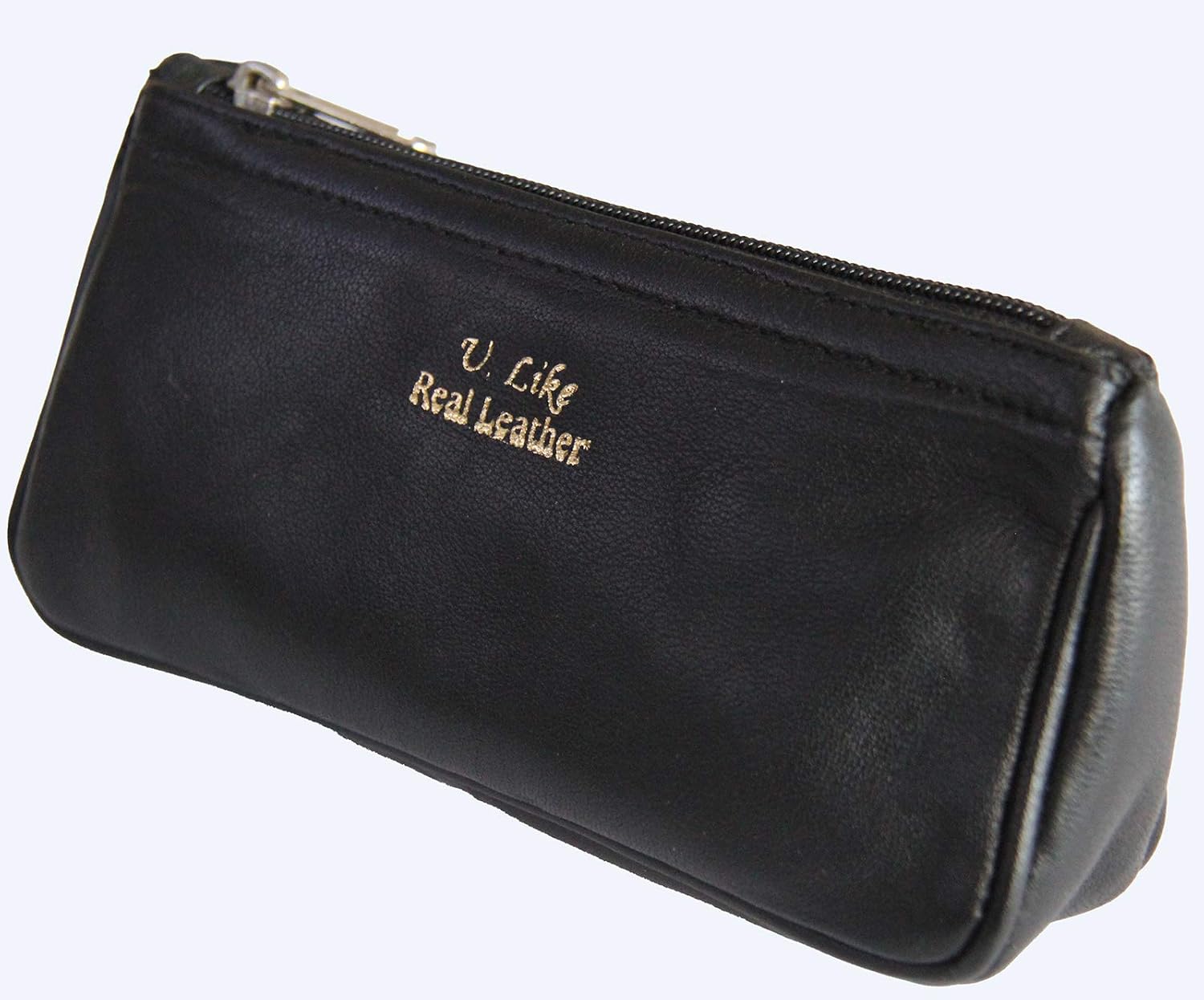 Real Genuine Leather Combination Case/Pouch for Storing Pipe & Tobacco Accessories in Black