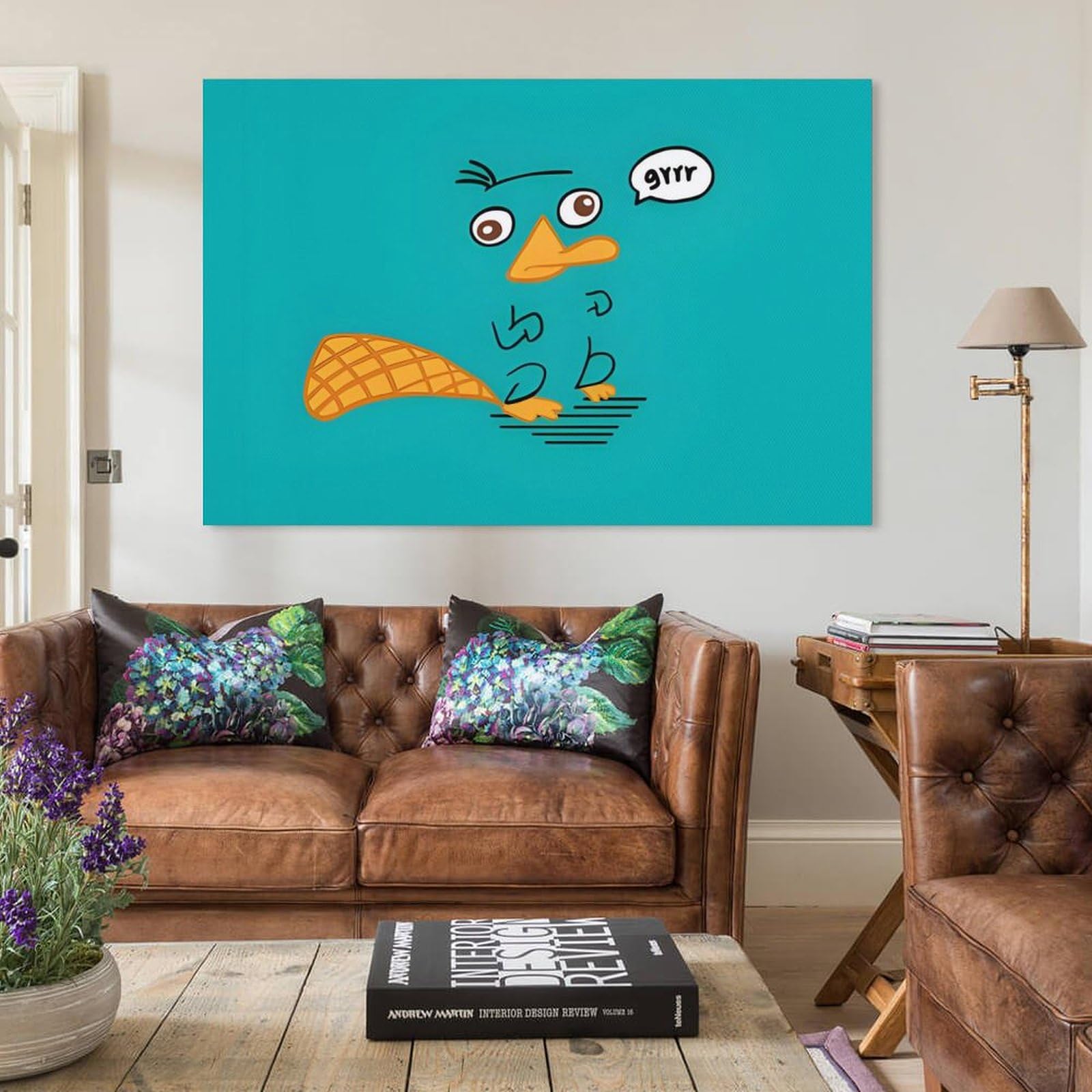 Amazon.co.jp: カモノハシペリー アートポスター 飾り絵 かわいい
