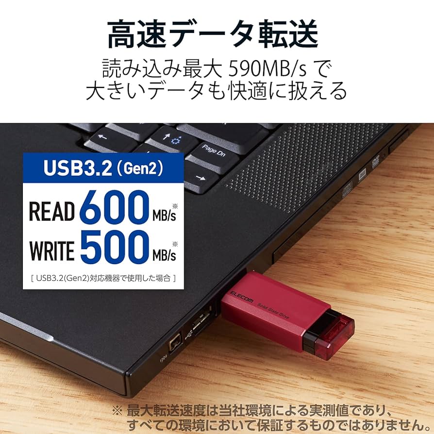 ELECOM - ELECOM　外付けポータブルSSD　ESD-EPK1000GRD　レッド　1TB ESD-ED0240GBK_01k.jpg