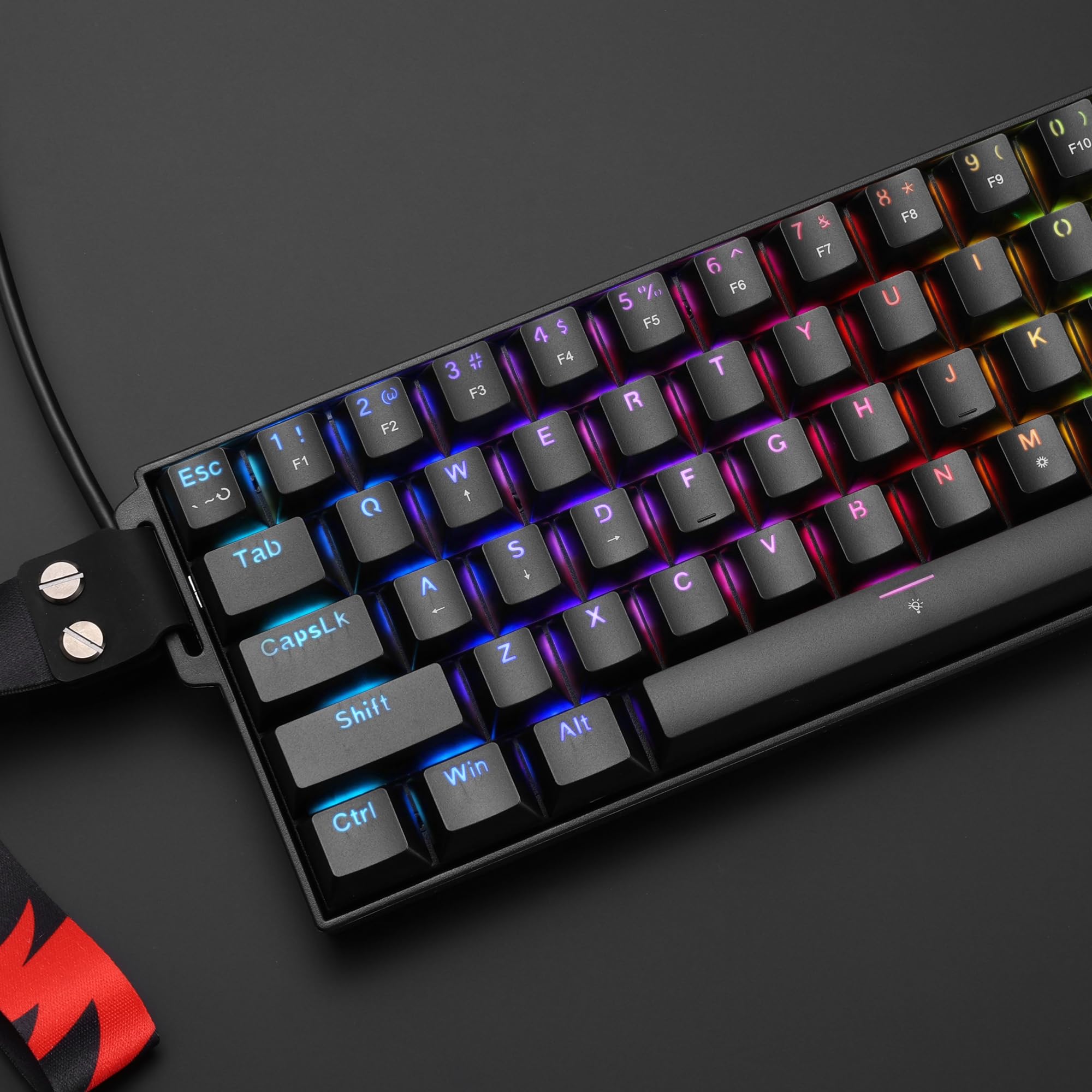 Redragon K617 HE Teclado Mecánico Gaming 60% 61 Teclas Cable Disparo Rápido | Accionamiento Hiperrápido Interruptor Magnético Efecto Hall Punto Accionamiento Ajustable