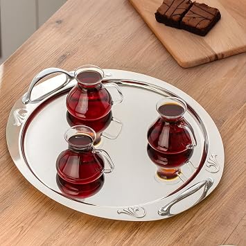 Porsima 16043 Ehl-i Keyf 6'lı Borosilikar Cam Çay Bardağı Seti 200 ml