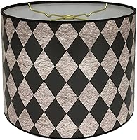 Vista 45 de Royal Designs, Inc. Pantalla de Tambor Decorativa de Moda Hecha a Mano, Hecha en EE.UU., 10 pulgadas, HBC-8028-10, Camello de Dos Tonos