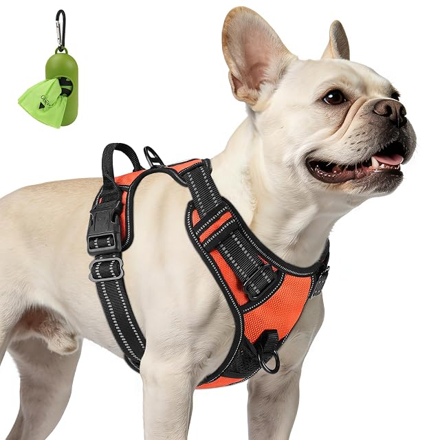 Joytale Arnes Perro Pequeño,Chaleco Reflectante Suave Transpirable para Perro,Arnés con Doble Anilla,Arnés…