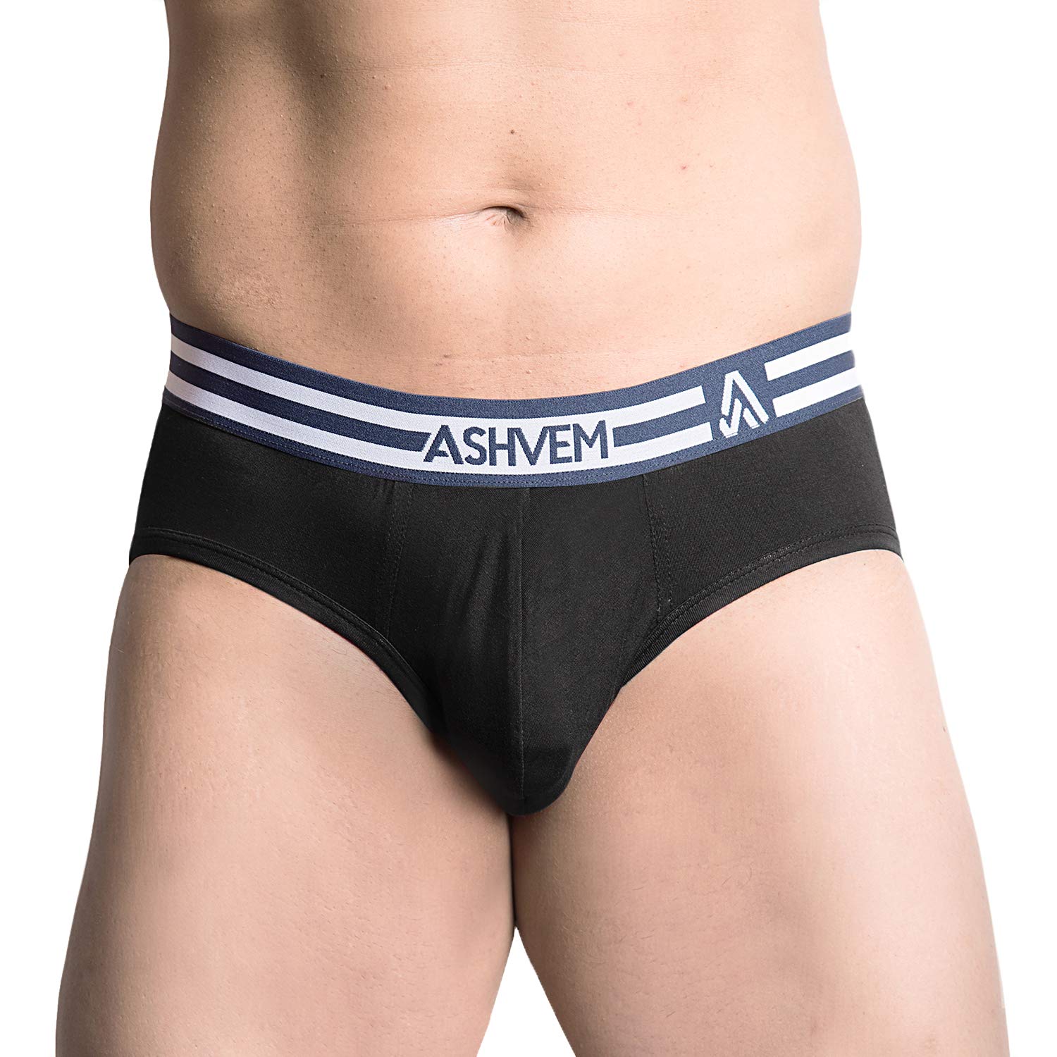 ASHVEMMen's Luxury Micro Modal Underwear Briefs Breathable Ultra Soft Comfort Lightweight Four Way Stretch