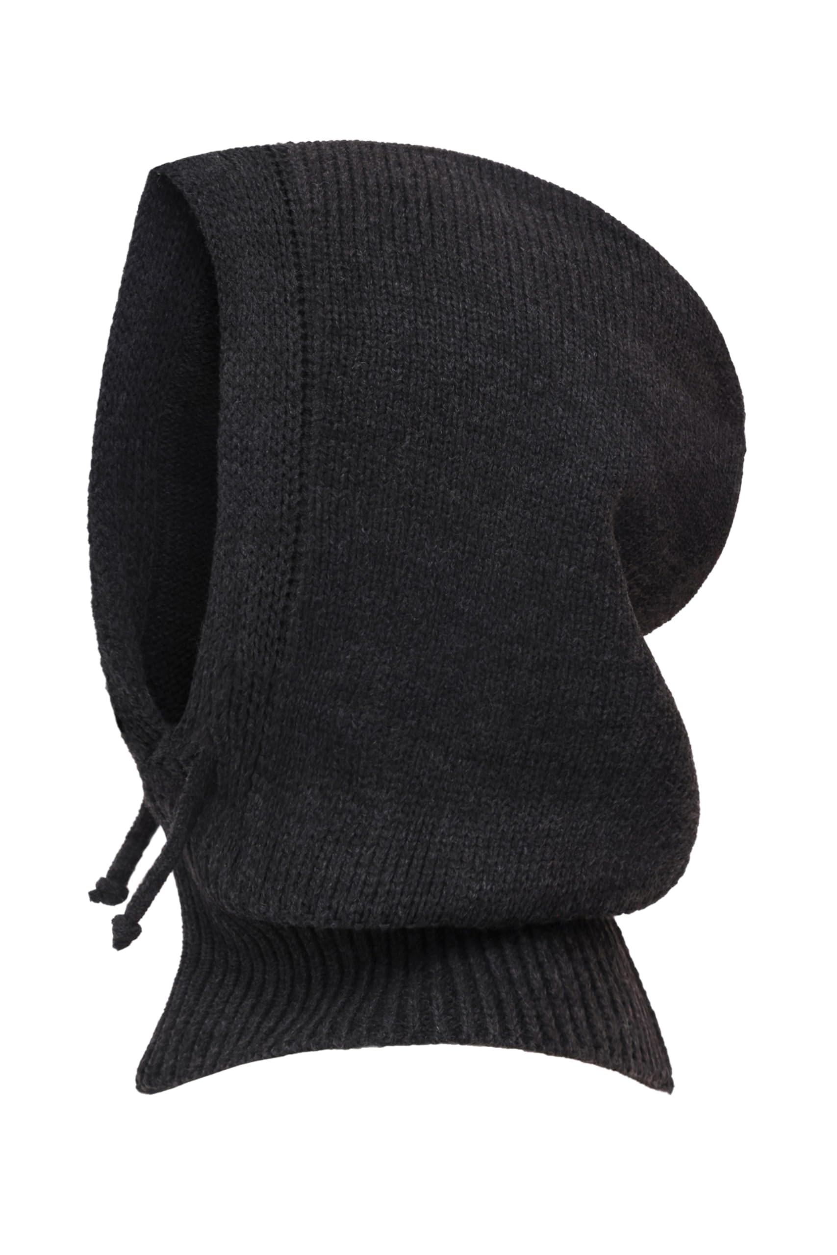 Lilax Women's Grey Hooded Scarf Hat For Balaclava Knit Skull Cap Beanie Hat (Gray)