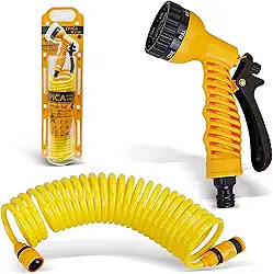 Mangueira para Jardim com Enrolador e Esguicho Multiplo, Mangueira de Jardim 7,5 Metros