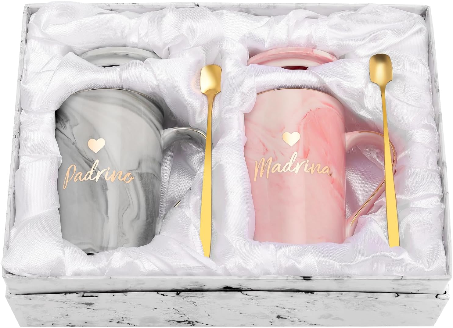 SincerezGodparents proposal gift, Padrinos de bautizo propuesta, Baptism gifts for godparents, Gift for Padrinos proposal, Madrina proposal, Spanish coffee mugs set of 2