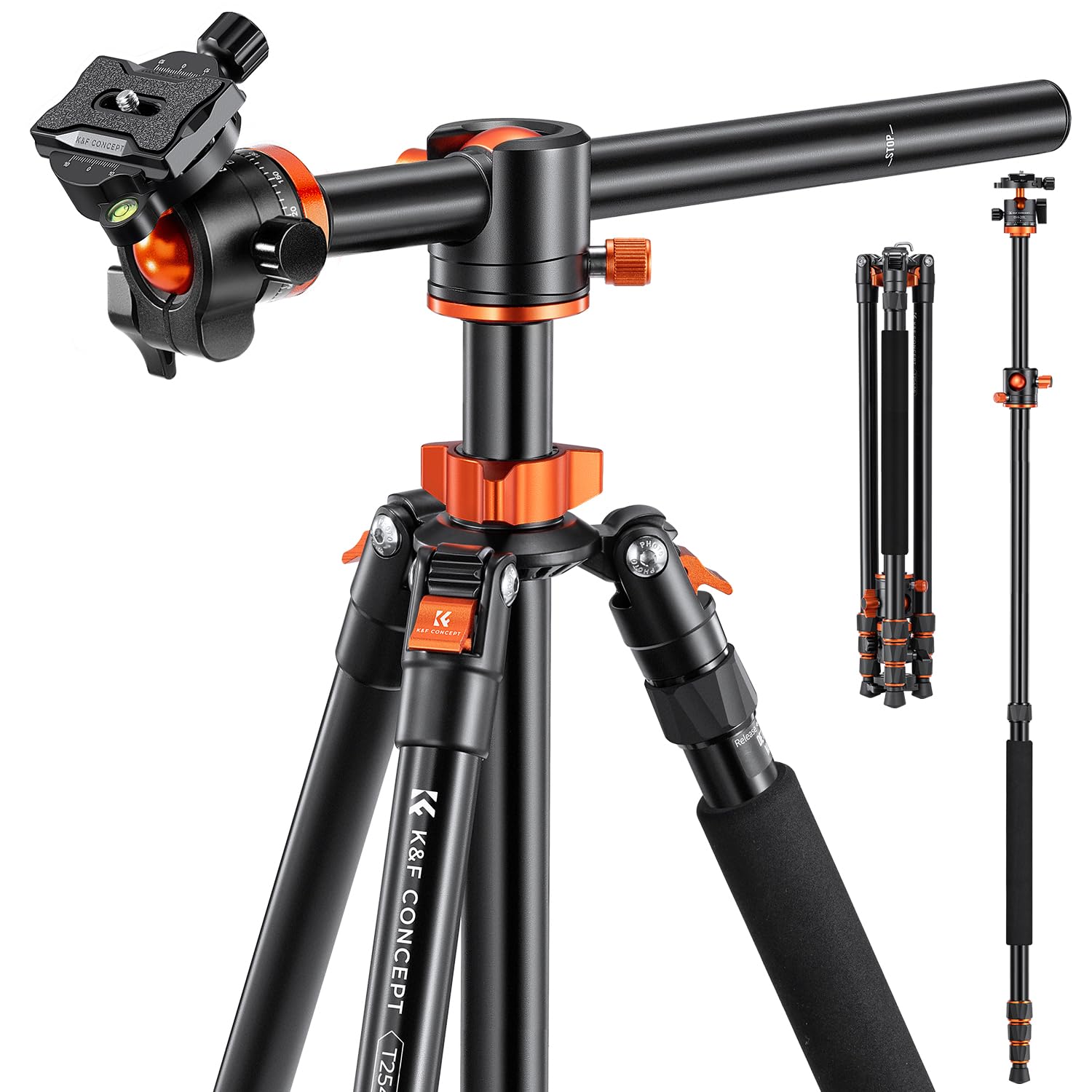 Trépied/Monopode Professionnel Compact En Aluminium Qzsd Avec Tête Et