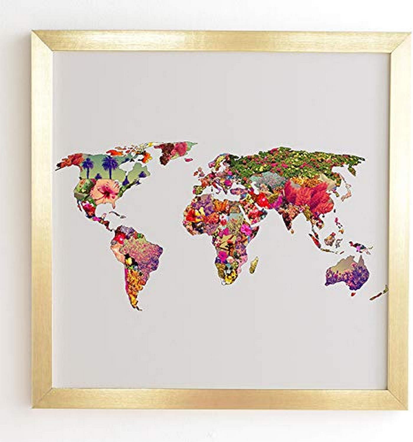Deny Designs Bianca Green Its Your World Framed Wall Art, 18" x 24", Poster