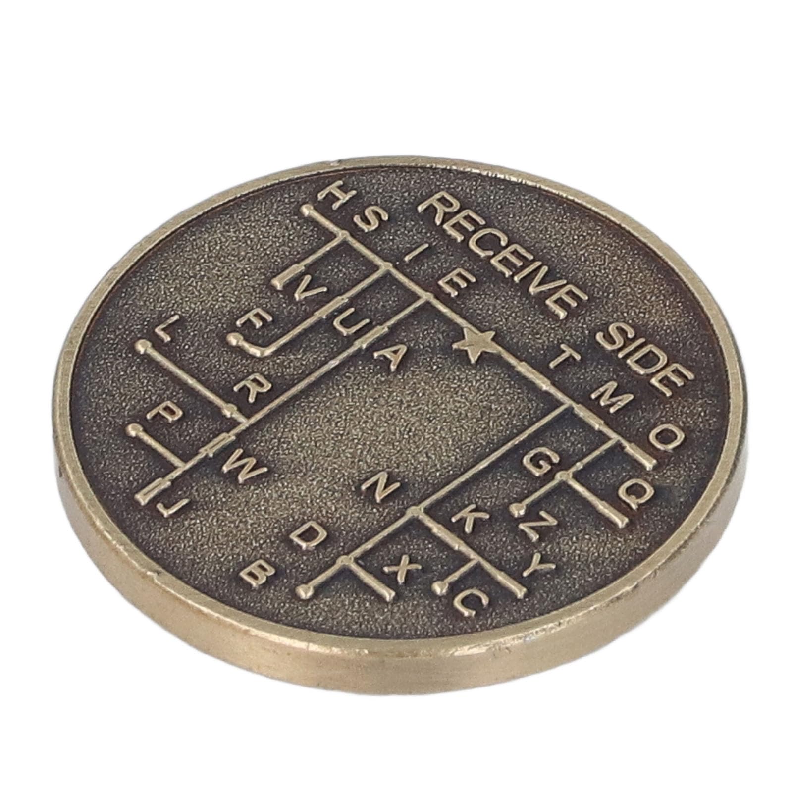 Generic CW Morse Code Monety Ocynkowane Miedziane Monety Pamiątkowe Brąz dla Amatorskich Szkoleniowej dla Początkujących dla Początkujących, Kod Kablowy Powiększanie Wiertarki