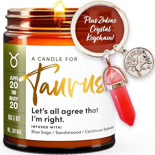 Vista 29 de WAX & WIT Gemini Gifts for Women, Zodiac Gifts for Women, Astrology Gift for Woman, Zodiac Candles, Gemini Candle, June May Birthday Gift for Woman