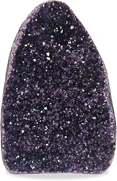 GEMS 29.14 lb Extraordinary Natural Amethyst Geode - Unique Collectors Quality - 12 H x 7 W Inches Large Crystal Cluster Stone from Uruguay Raw Geode Quartz - Deep Purple Color