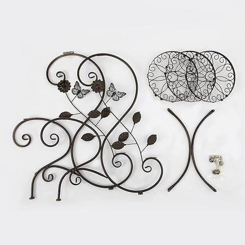 Miniatura 5 de HLC Soporte de metal para plantas de 3 niveles a prueba de óxido, soporte decorativo para macetas de interior, estante de exhibición de flores,