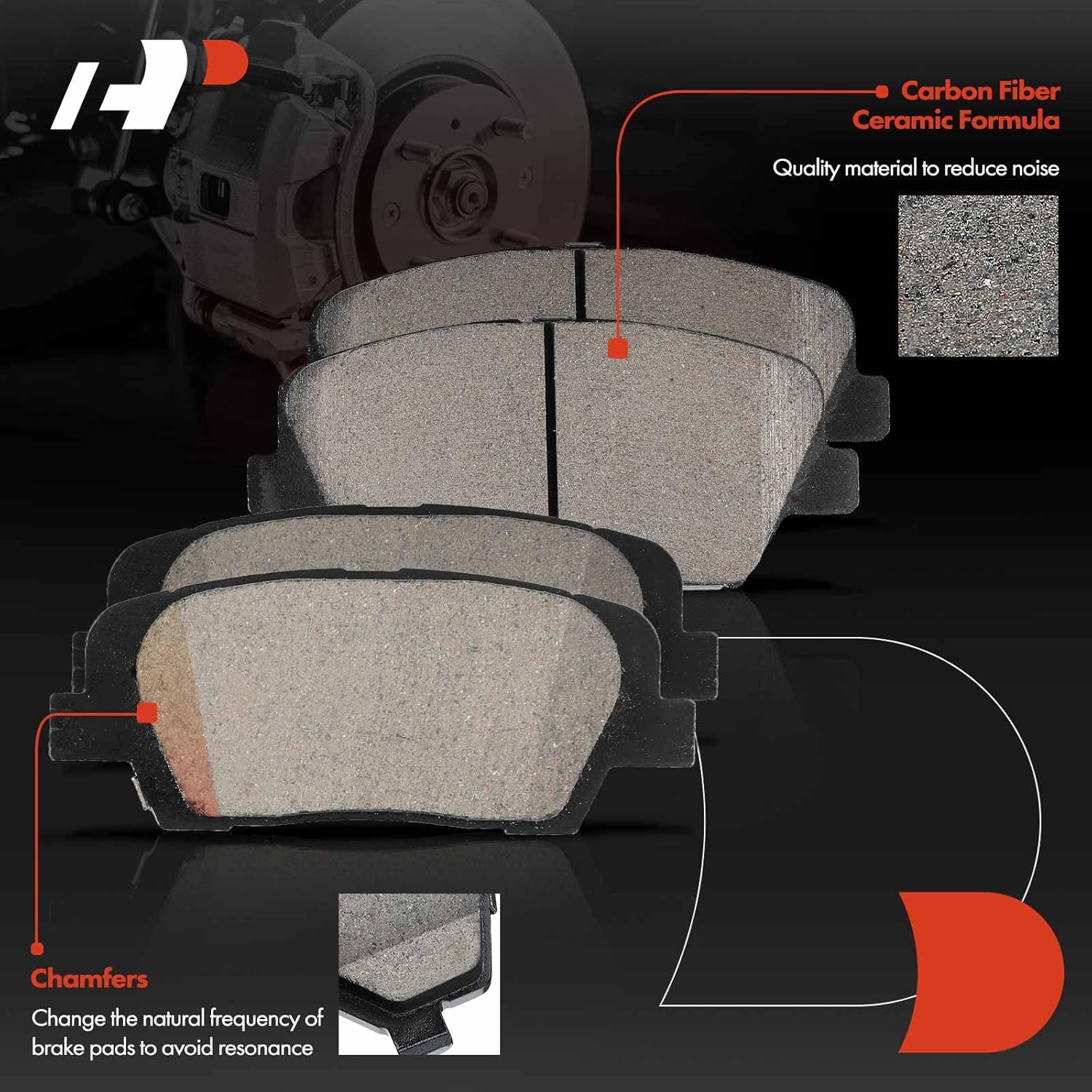 A-Premium Front and Rear Drilled and Slotted Disc Brake Rotors + Ceramic Pads Kit Compatible with Select Kia Model - Sorento 2016 2017 2018 2019, 2.0L 2.4L 3.3L, 12-PC Set