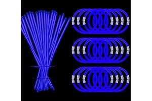 300 PCS Blue Glow Sticks Bulk Party Supplies