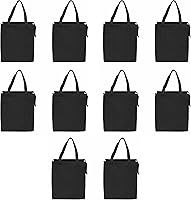 Vista 1 de DISCOUNT PROMOS Juego de 10 bolsas de mano aisladas no tejidas, paquete a granel, reutilizables, ideales para picnic, camping, playa, actividades al