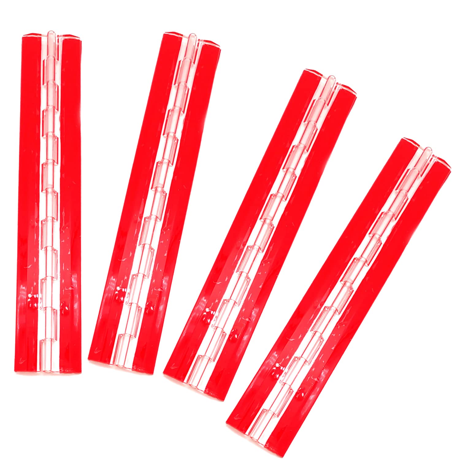 Acrylic Hinge 300mm Continuous Piano Hinges 1.18" Transparent Plastic AcrylSelf-Adhesive, for DIY Box, Aquarium,Golf cart Tray,Display Stand Etc.Adhesive