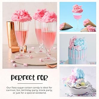 Baking Beauty and Beyond Premium Candy Floss Sugar 200g - Original Pink Flavour