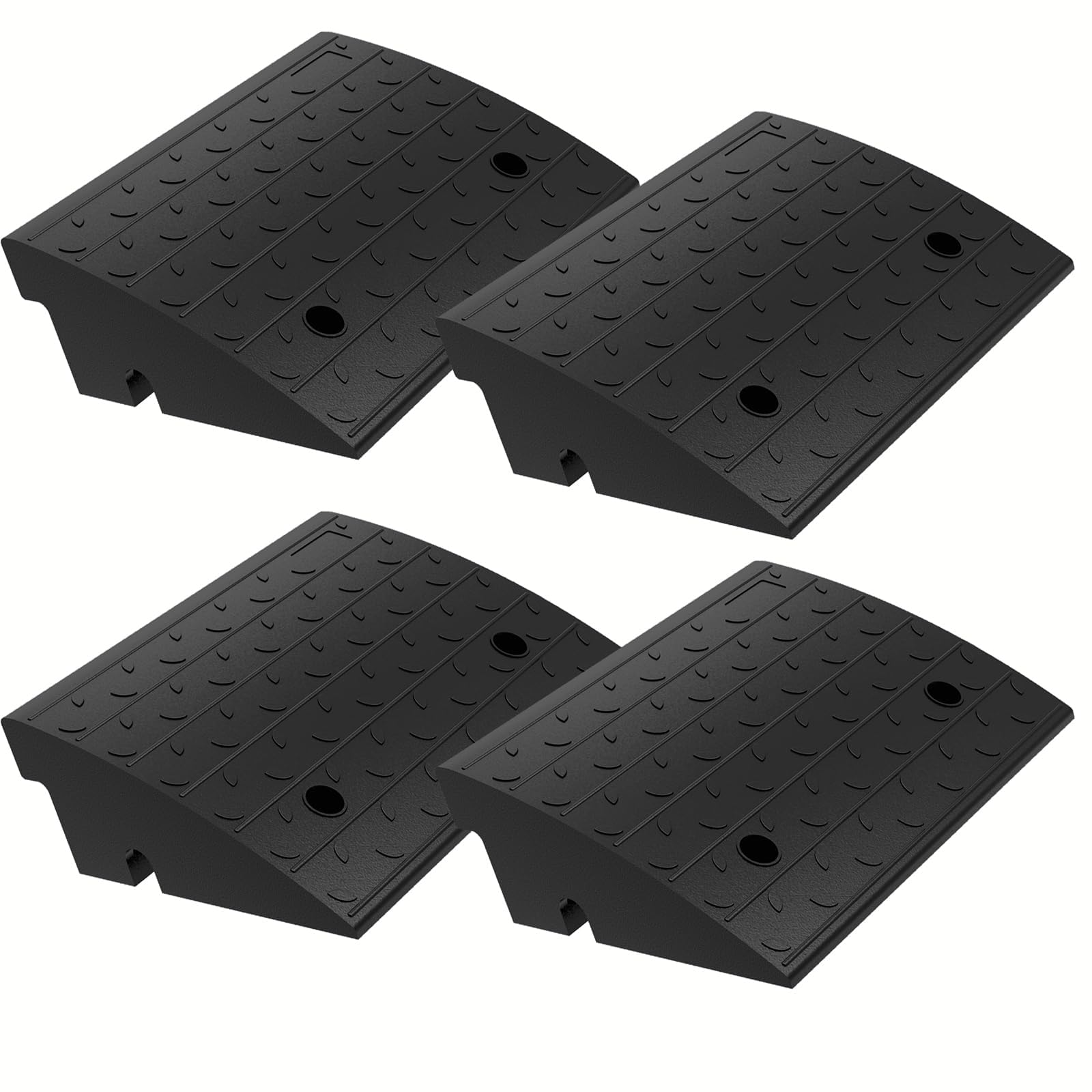 Snapklik.com : BESEA 4Pack Rubber Curb Ramp 4